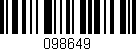 Código de barras (EAN, GTIN, SKU, ISBN): '098649'