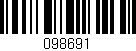 Código de barras (EAN, GTIN, SKU, ISBN): '098691'