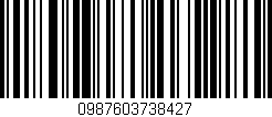 Código de barras (EAN, GTIN, SKU, ISBN): '0987603738427'