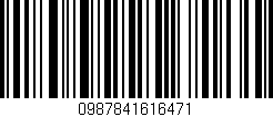 Código de barras (EAN, GTIN, SKU, ISBN): '0987841616471'