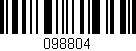 Código de barras (EAN, GTIN, SKU, ISBN): '098804'