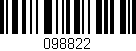 Código de barras (EAN, GTIN, SKU, ISBN): '098822'
