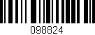 Código de barras (EAN, GTIN, SKU, ISBN): '098824'