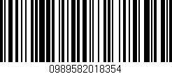 Código de barras (EAN, GTIN, SKU, ISBN): '0989582018354'