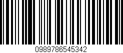 Código de barras (EAN, GTIN, SKU, ISBN): '0989786545342'