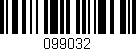 Código de barras (EAN, GTIN, SKU, ISBN): '099032'