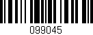 Código de barras (EAN, GTIN, SKU, ISBN): '099045'