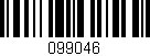 Código de barras (EAN, GTIN, SKU, ISBN): '099046'