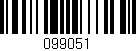Código de barras (EAN, GTIN, SKU, ISBN): '099051'