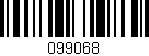 Código de barras (EAN, GTIN, SKU, ISBN): '099068'