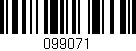 Código de barras (EAN, GTIN, SKU, ISBN): '099071'
