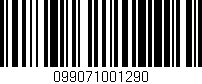 Código de barras (EAN, GTIN, SKU, ISBN): '099071001290'