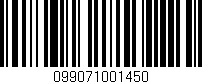 Código de barras (EAN, GTIN, SKU, ISBN): '099071001450'