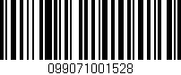 Código de barras (EAN, GTIN, SKU, ISBN): '099071001528'