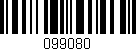 Código de barras (EAN, GTIN, SKU, ISBN): '099080'