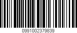 Código de barras (EAN, GTIN, SKU, ISBN): '0991002379839'