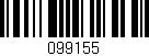 Código de barras (EAN, GTIN, SKU, ISBN): '099155'