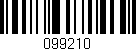 Código de barras (EAN, GTIN, SKU, ISBN): '099210'