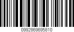 Código de barras (EAN, GTIN, SKU, ISBN): '0992869695810'