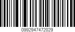Código de barras (EAN, GTIN, SKU, ISBN): '0992947472029'