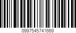 Código de barras (EAN, GTIN, SKU, ISBN): '0997545741669'