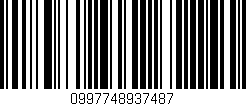 Código de barras (EAN, GTIN, SKU, ISBN): '0997748937487'