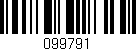 Código de barras (EAN, GTIN, SKU, ISBN): '099791'