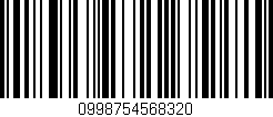 Código de barras (EAN, GTIN, SKU, ISBN): '0998754568320'