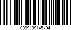 Código de barras (EAN, GTIN, SKU, ISBN): '0999109145494'