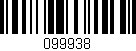 Código de barras (EAN, GTIN, SKU, ISBN): '099938'