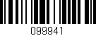 Código de barras (EAN, GTIN, SKU, ISBN): '099941'