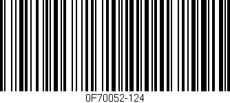 Código de barras (EAN, GTIN, SKU, ISBN): '0F70052-124'