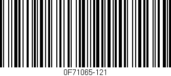 Código de barras (EAN, GTIN, SKU, ISBN): '0F71065-121'