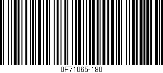 Código de barras (EAN, GTIN, SKU, ISBN): '0F71065-180'
