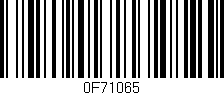Código de barras (EAN, GTIN, SKU, ISBN): '0F71065'