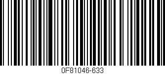 Código de barras (EAN, GTIN, SKU, ISBN): '0F81046-633'