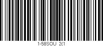 Código de barras (EAN, GTIN, SKU, ISBN): '1-58SOU/2(1'