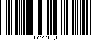 Código de barras (EAN, GTIN, SKU, ISBN): '1-89SOU/(1'