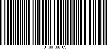 Código de barras (EAN, GTIN, SKU, ISBN): '1.01.001.00189'