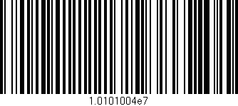 Código de barras (EAN, GTIN, SKU, ISBN): '1.0101004e7'