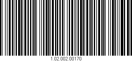 Código de barras (EAN, GTIN, SKU, ISBN): '1.02.002.00170'