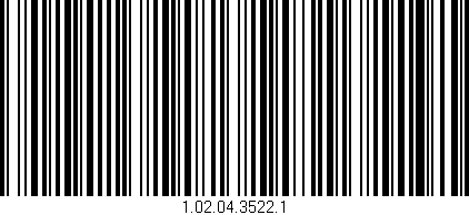 Código de barras (EAN, GTIN, SKU, ISBN): '1.02.04.3522.1'