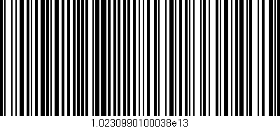 Código de barras (EAN, GTIN, SKU, ISBN): '1.0230990100038e13'
