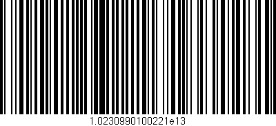 Código de barras (EAN, GTIN, SKU, ISBN): '1.0230990100221e13'