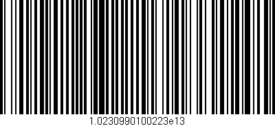 Código de barras (EAN, GTIN, SKU, ISBN): '1.0230990100223e13'