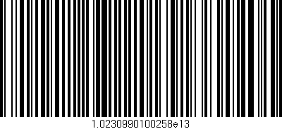Código de barras (EAN, GTIN, SKU, ISBN): '1.0230990100258e13'