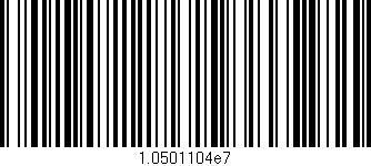 Código de barras (EAN, GTIN, SKU, ISBN): '1.0501104e7'