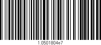 Código de barras (EAN, GTIN, SKU, ISBN): '1.0501804e7'