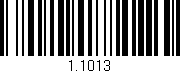 Código de barras (EAN, GTIN, SKU, ISBN): '1.1013'