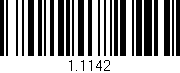 Código de barras (EAN, GTIN, SKU, ISBN): '1.1142'